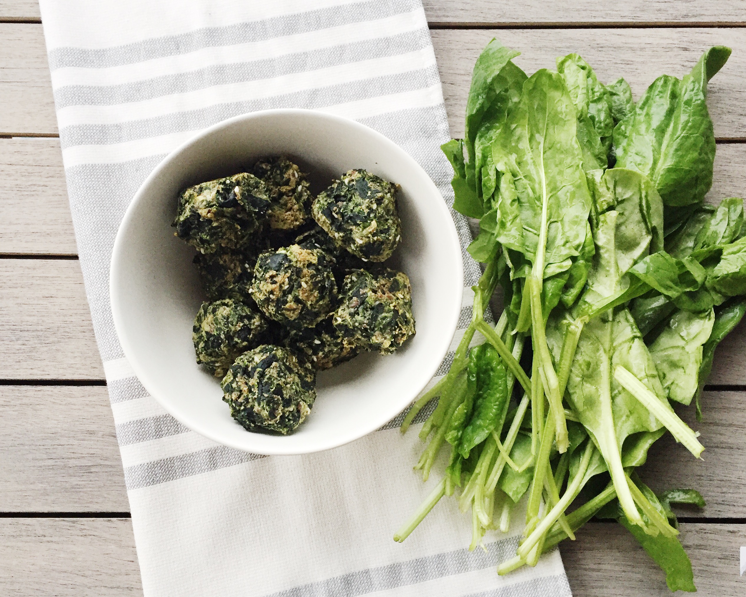 Clean Eating Spinach Balls